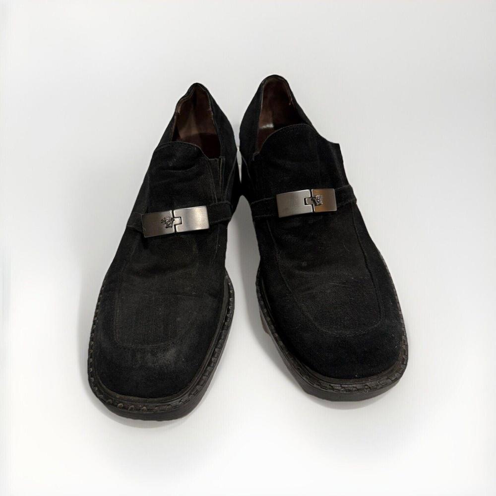 Gianni Versace Men’s Black Suede Loafers